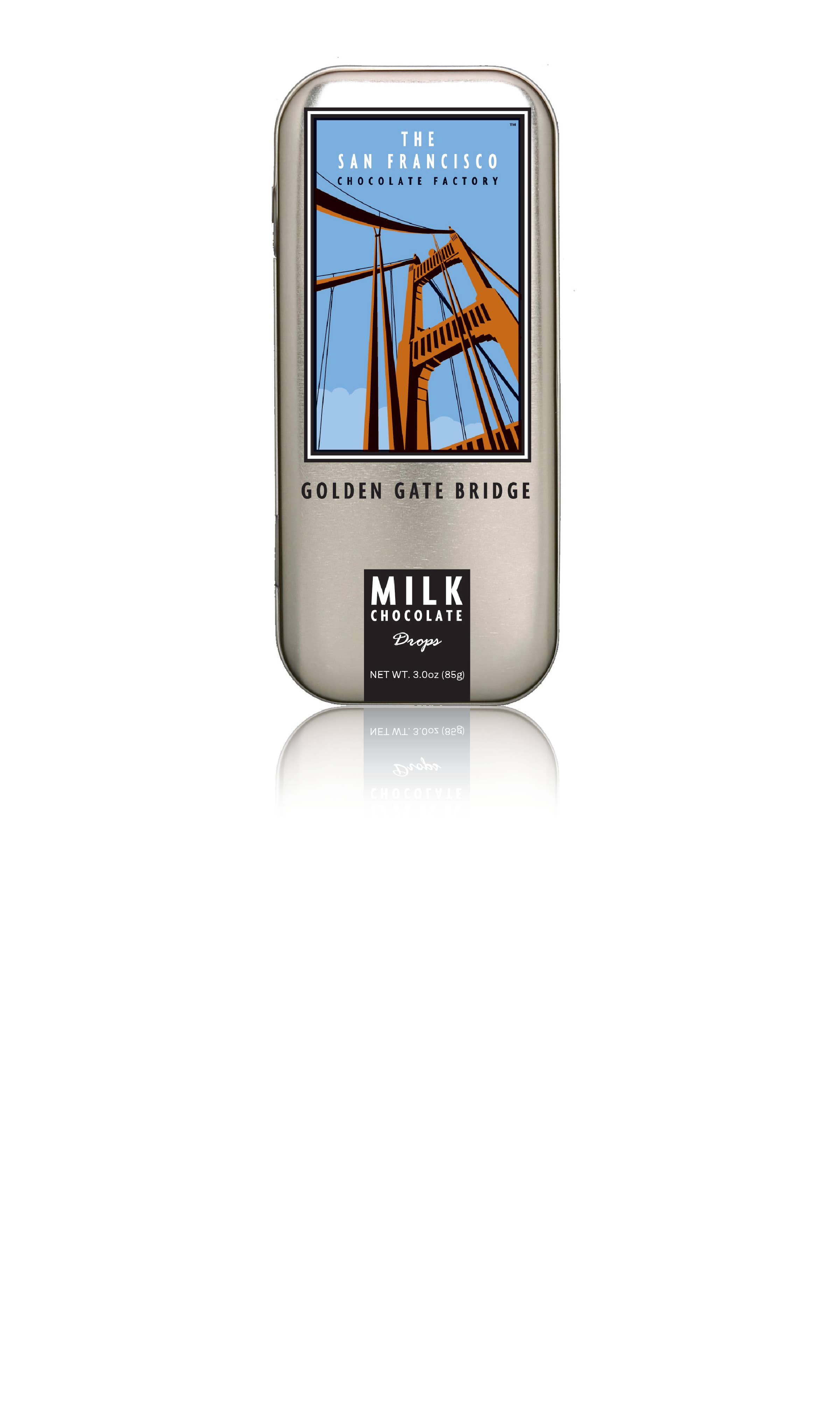 The San Francisco Chocolate Factory - Wholesale Chocolate Bar - San Francisco Landmark - Golden Gate Bridge - Milk Chocolate