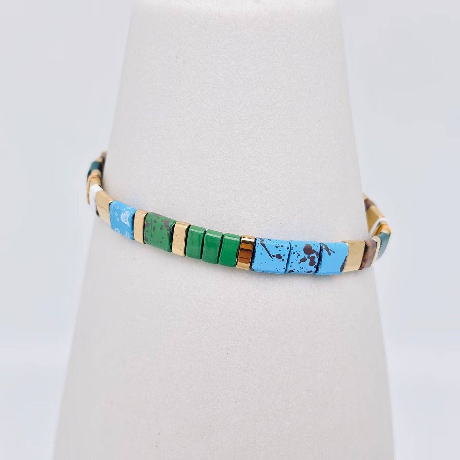 Mio Queena – Engroshandel Perlearmbånd – 5 mm TILA perle armbånd med elastik - BJ90