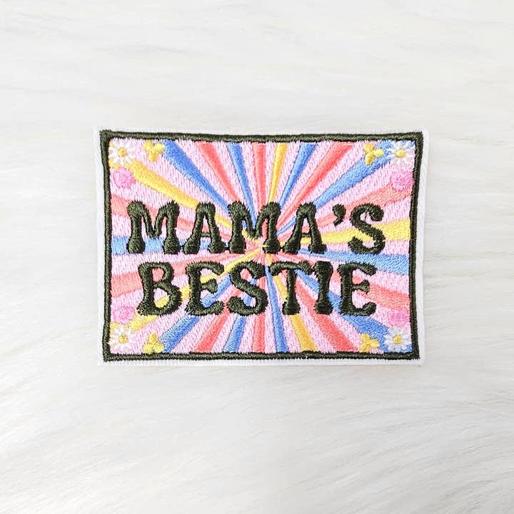Scratch Decor - Wholesale Patch - Retro Mama Floral Patch, Mama's Bestie Patch, Mommy and Me Embroidery On Patches4