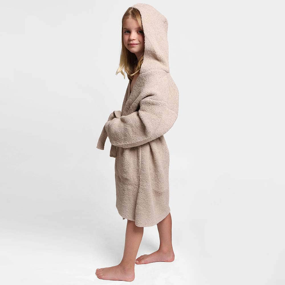 Sensibling Corp. - Wholesale Robe - Kids - Kids Solid Color Hooded Cozy Robe
4