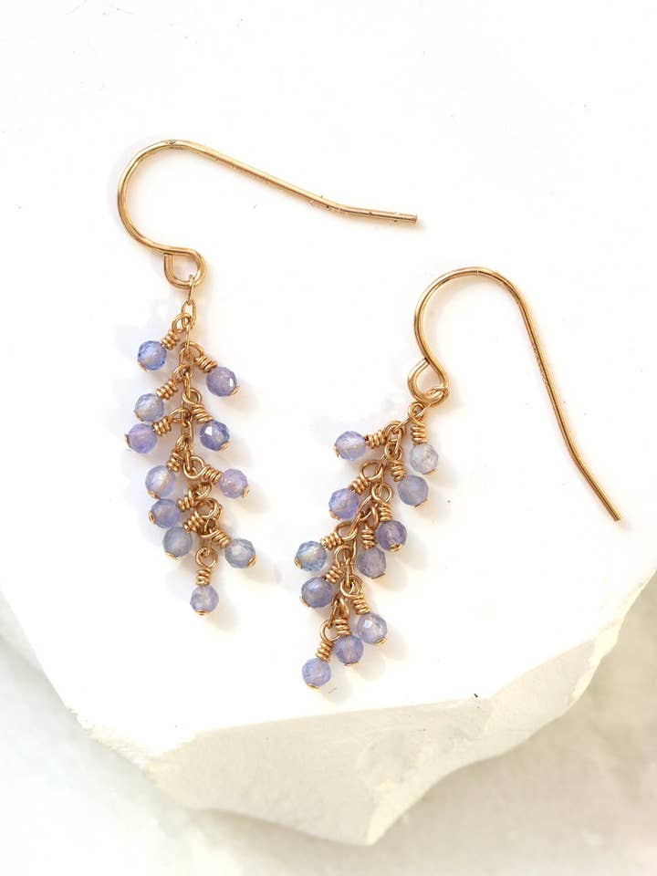 Tanzanite Breeze Earrings for wholesale by Mickey Lynn