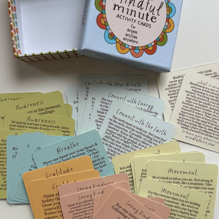 Mindfulnice – wholesale Card game – Mindful Minute Activity Cards for Mental Health & Wellness