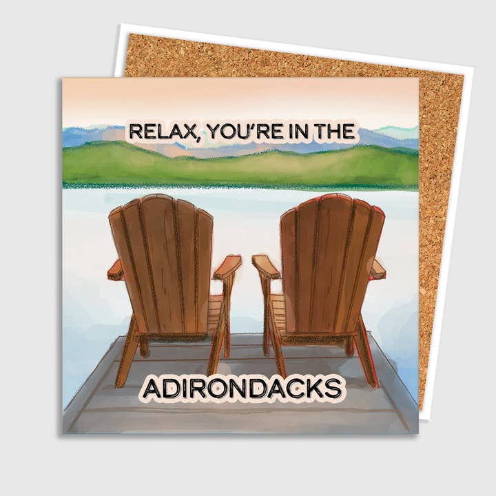 Chaises Adirondack Carreau d'Art en Céramique et Dessous de Verre pour la vente par Lake Town Love