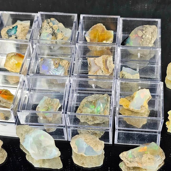 Distinction Crystals - Wholesale Spiritual Stone/Crystal - Ethiopian Opal Crystal In Display Case
