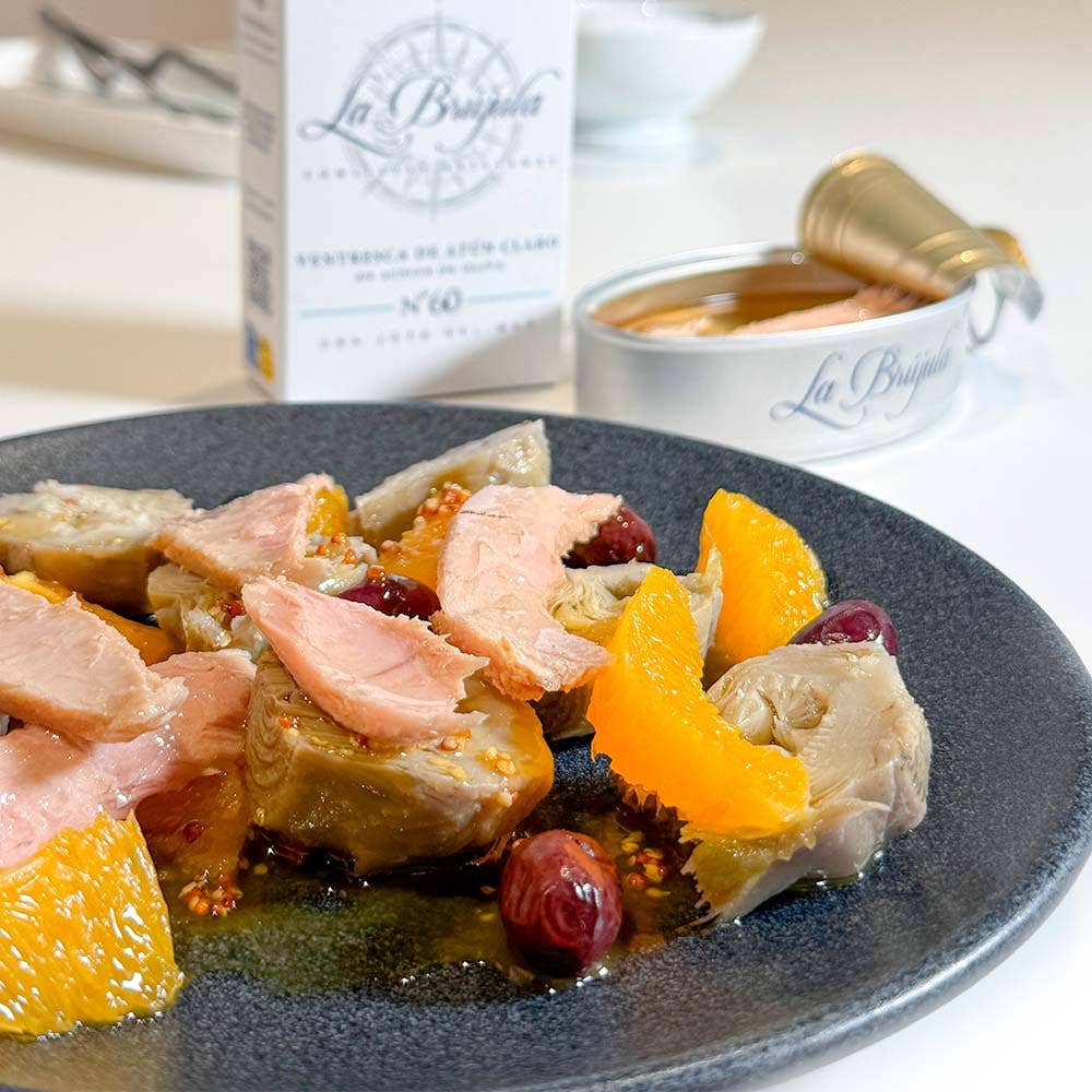 Conservas La Brújula - Wholesale Tinned Fish - Yellowfin Tuna Belly In Olive Oil OL120. LB602