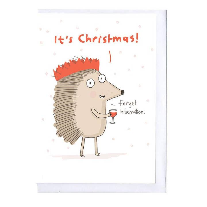 Forget Hibernation Christmas Card for wholesale by Sarah Ray