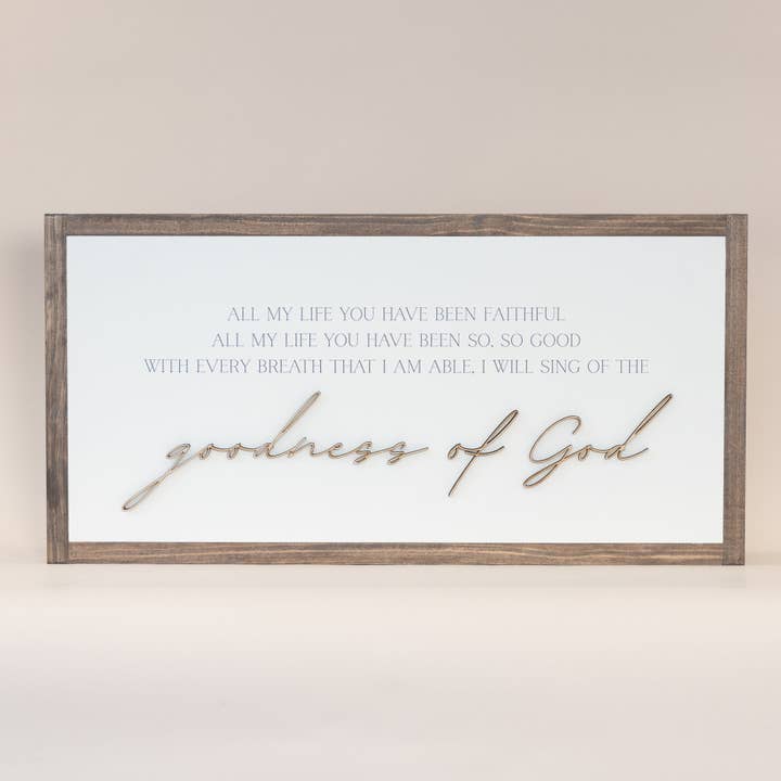 Joyfully Said - Wholesale Wood Wall Art - Goodness of God