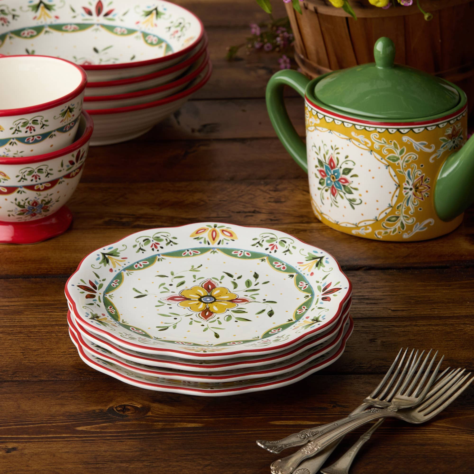 Certified International - Wholesale Salad Plate - Provence Salad Plate 9in 4 asst.7