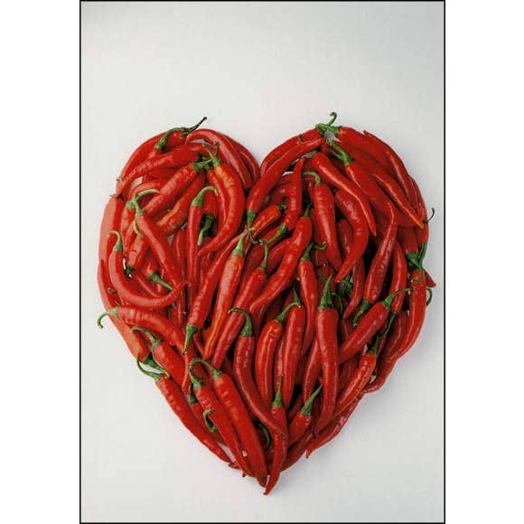 VisionWorks LLC - Wholesale Postcard - Postcard. From The Heart of Mexico. Chilis. Romantic. Hot.