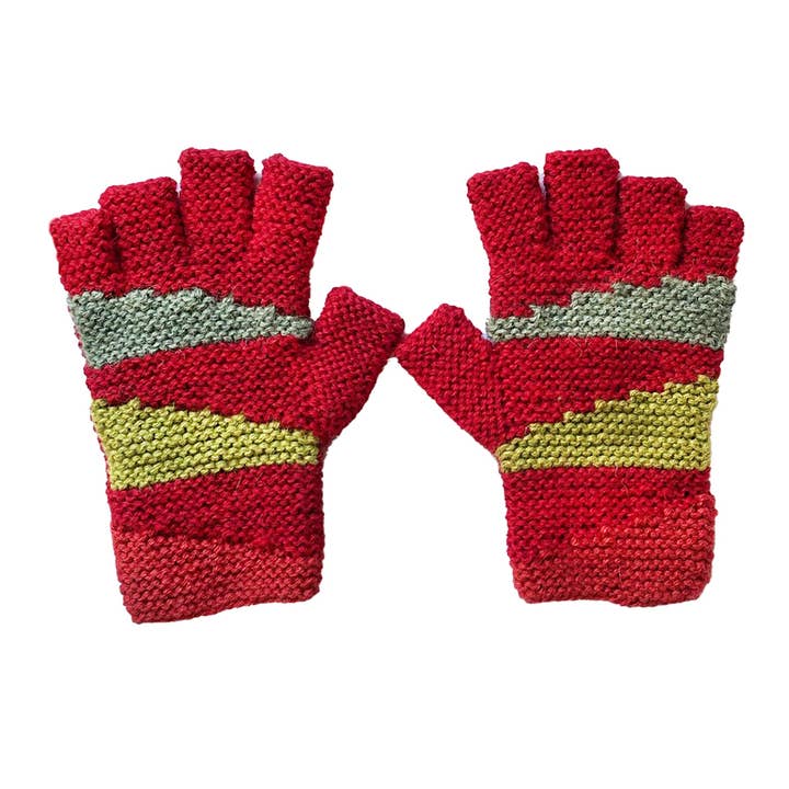 Pompidou Alpaca vingerloze handschoenen voor wholesale door Little Journeys Chicago