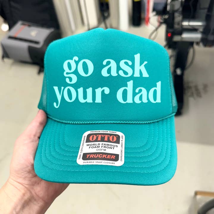 The Lemon Lemon - Wholesale Trucker Hat - Women's - Go Ask Your Dad Trucker Hat - Funny for Tired Moms6