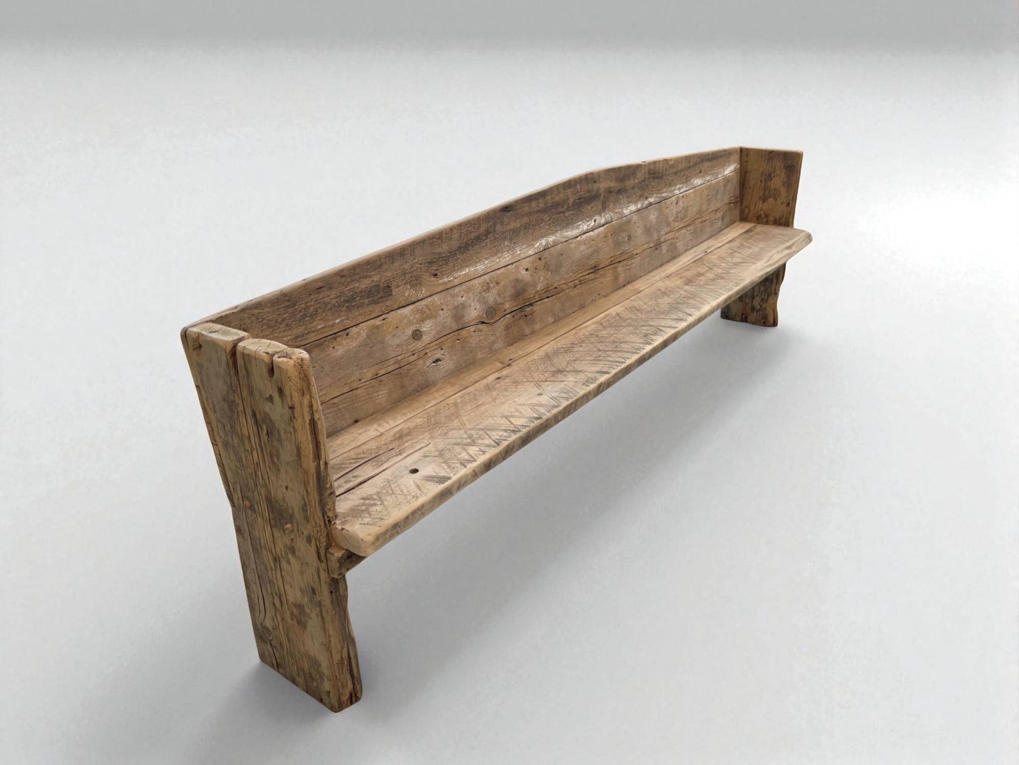 Archaic - Wholesale Bench - Rustic Farmhouse Reclaimed Barnwood Pew Bench4