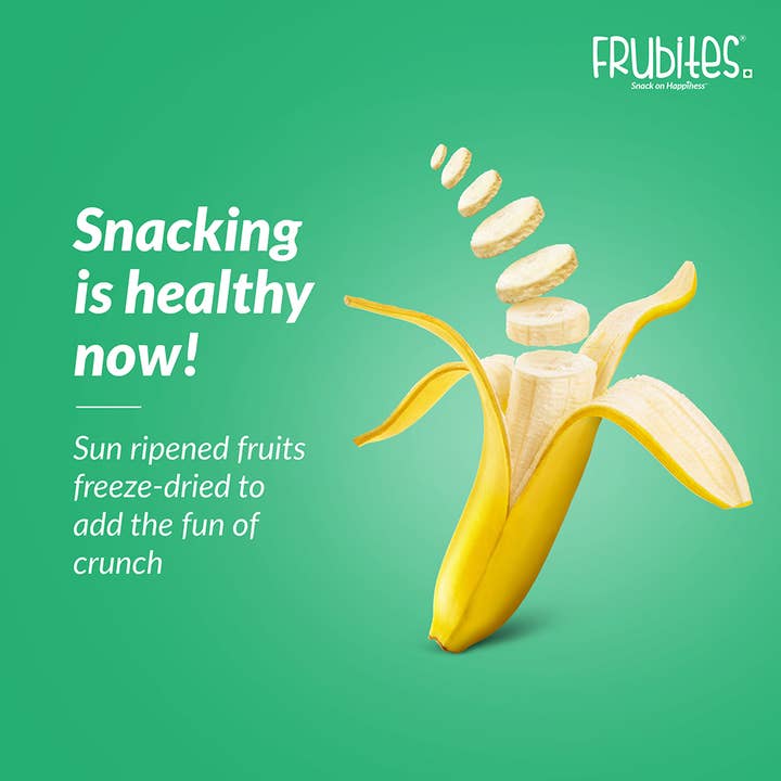 Frubites – Engroshandel Tørret/dehydreret frugt – Frugter frysetørret banan | Sund frugt Snack4