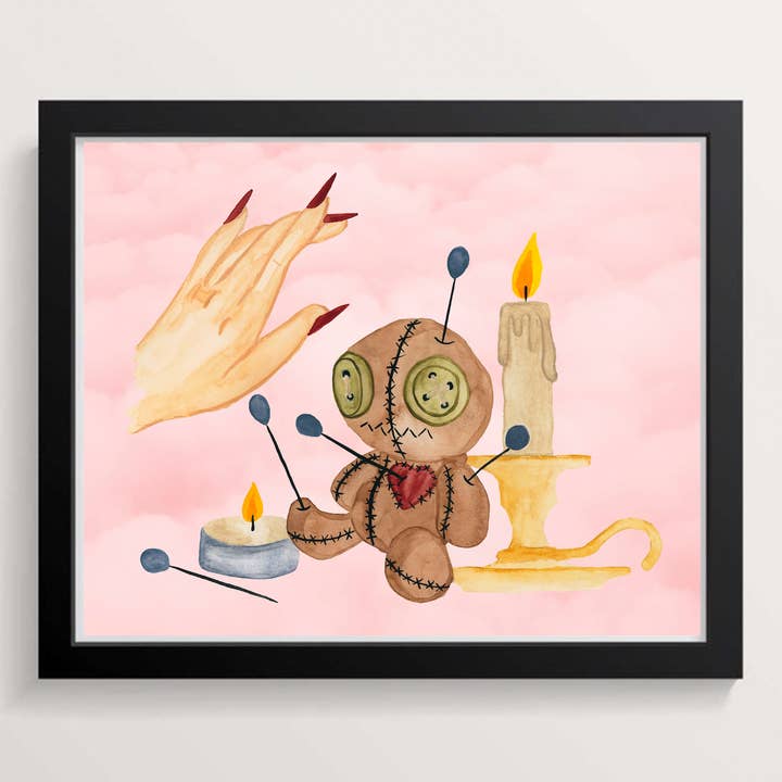Voodoo Doll Still Life for wholesale by Wild Juniper Art Studio