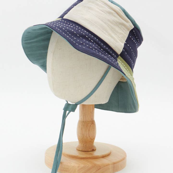 Anchal - Wholesale Bucket Hat - Kids - Checkered Baby Bucket Hat - Sage