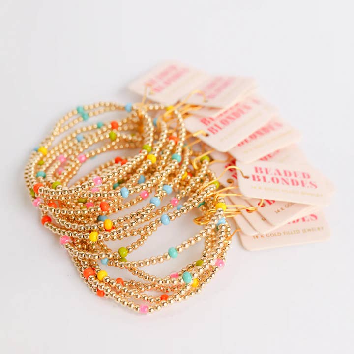 Beaded Blondes - Wholesale Beaded Bracelet - Confetti Poppi Bracelet