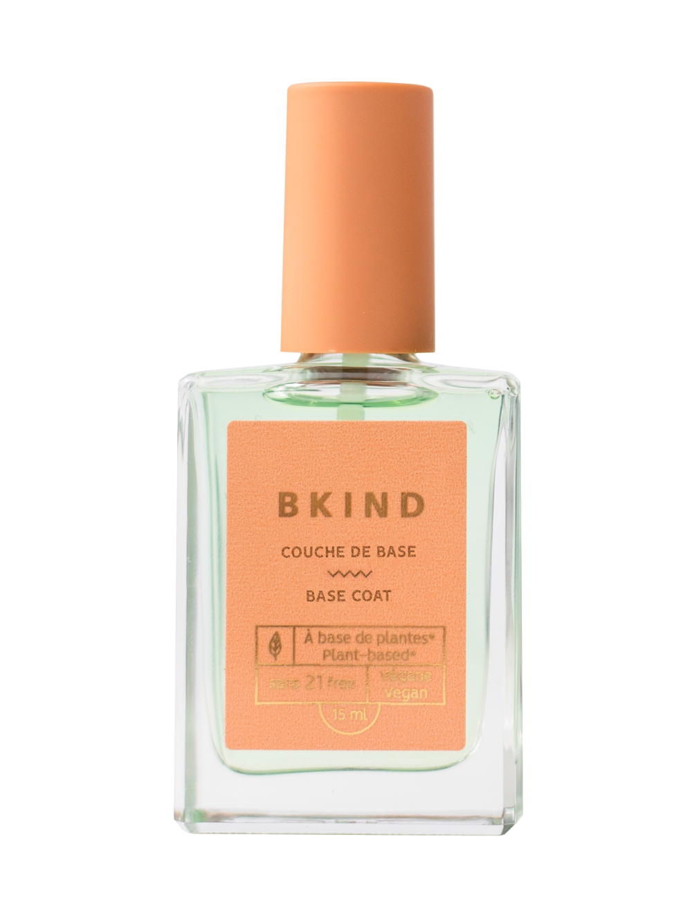 BKIND - Wholesale Nail Polish - Vegan & 21-free Nail Polish - Base Coat with Squalane2