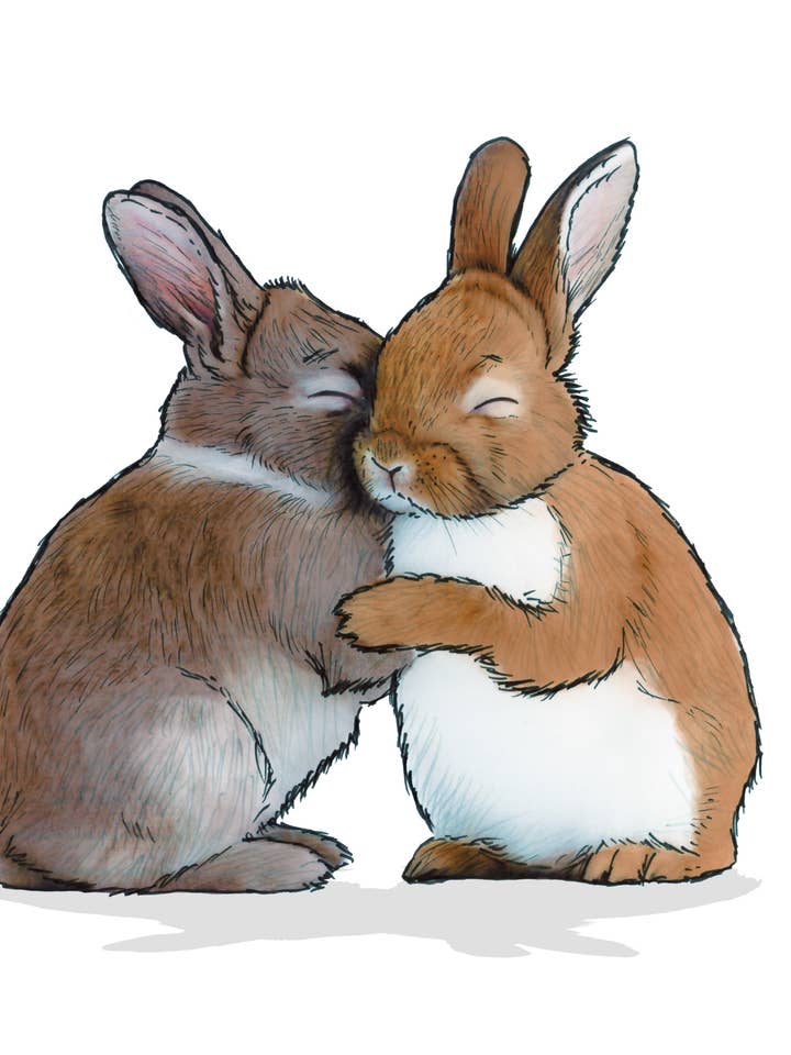 Bunny Hugs #298 voor wholesale door Shawn Braley Illustration