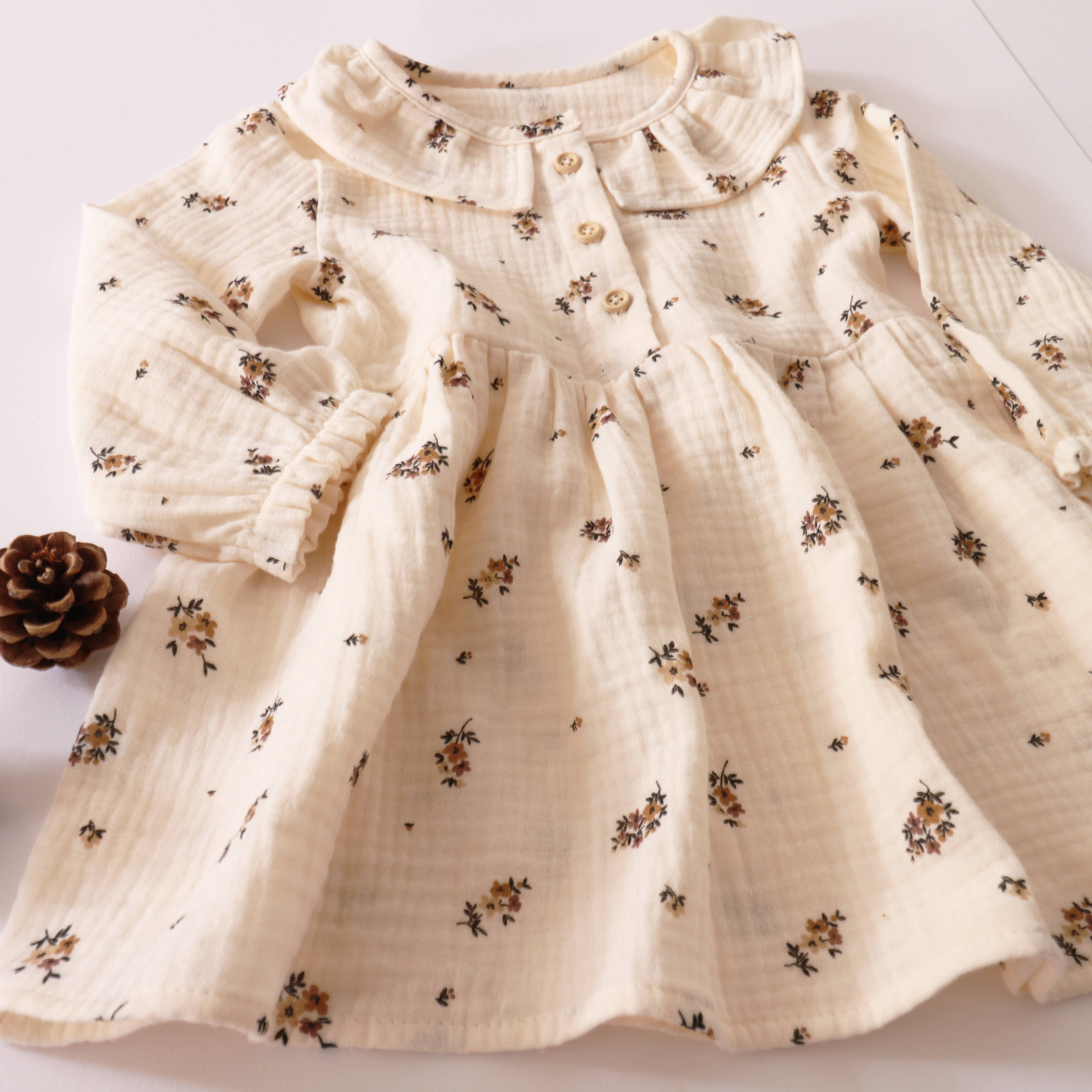 Petit Martin - Wholesale Dress - Baby - CHOCOLATE FLOWER DRESS3