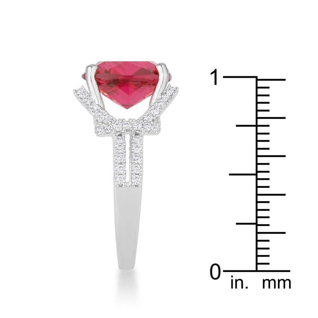 JGoodin - Wholesale Cocktail/Statement Ring - Charlene 6.2ct Ruby CZ Rhodium Classic Statement Ring3