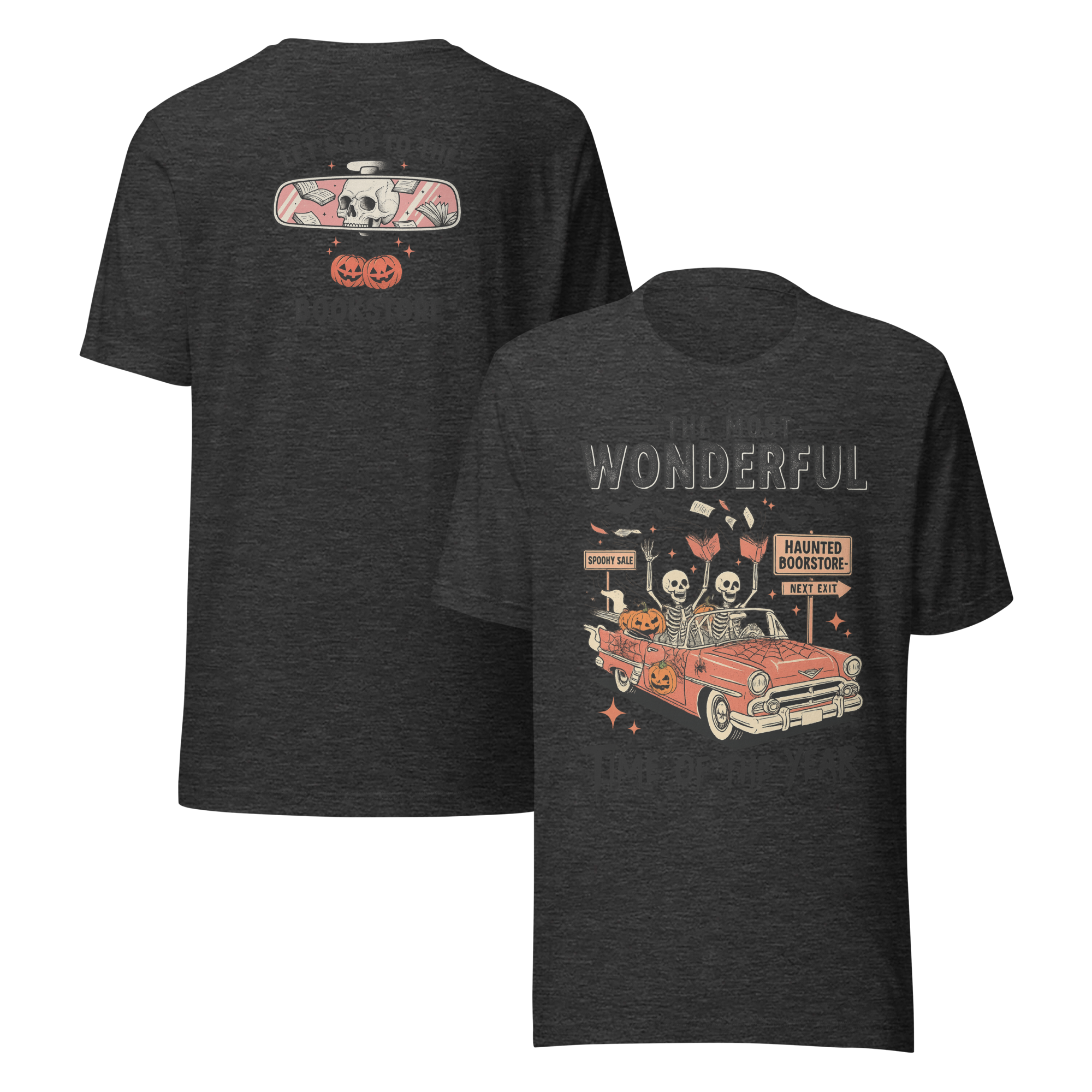 MagicMerchEmporium - Wholesale Tunic - Women's - Bookish Haunted Bookstore Tee1