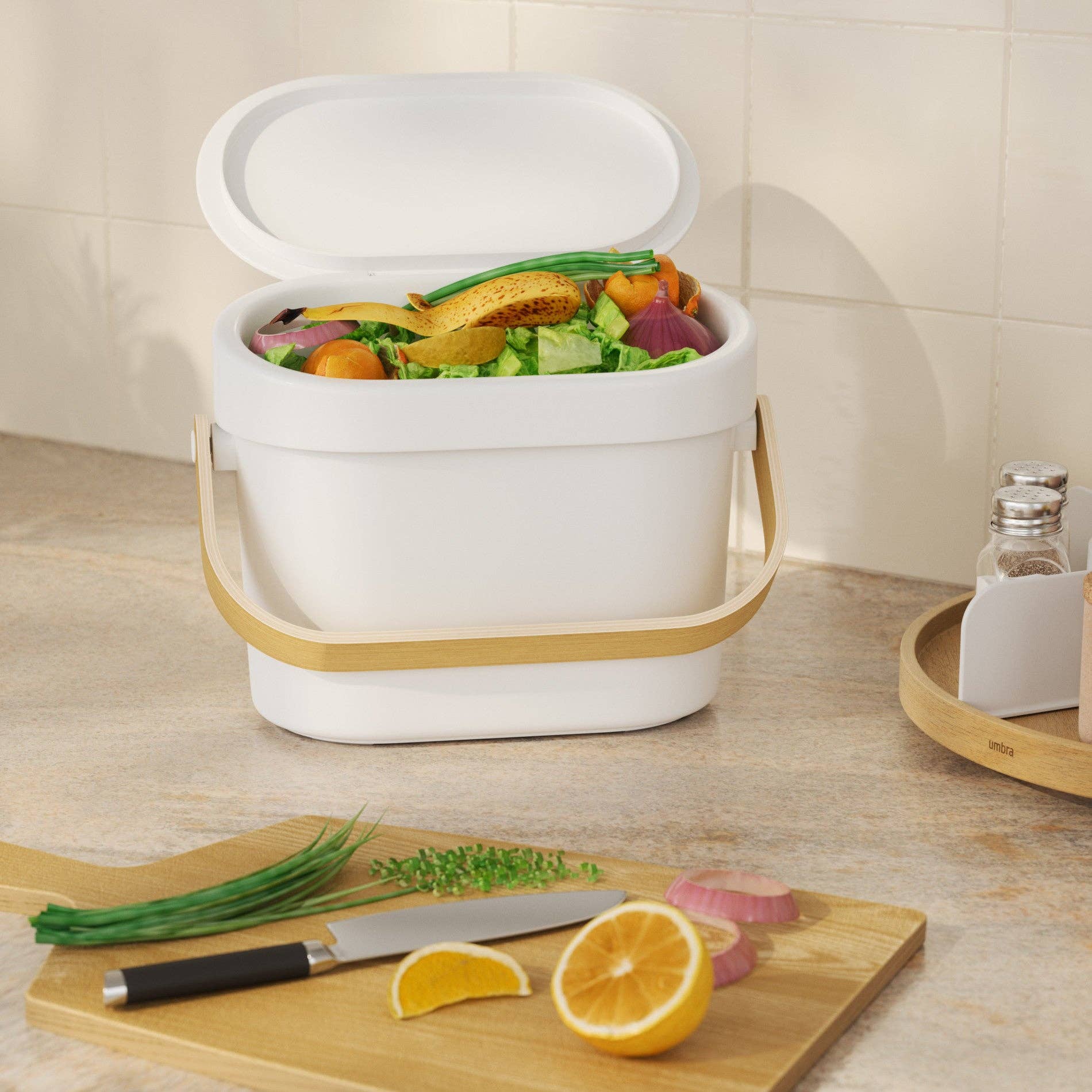 Blanc-naturel Bac à compost Bellwood en vente sur Faire4