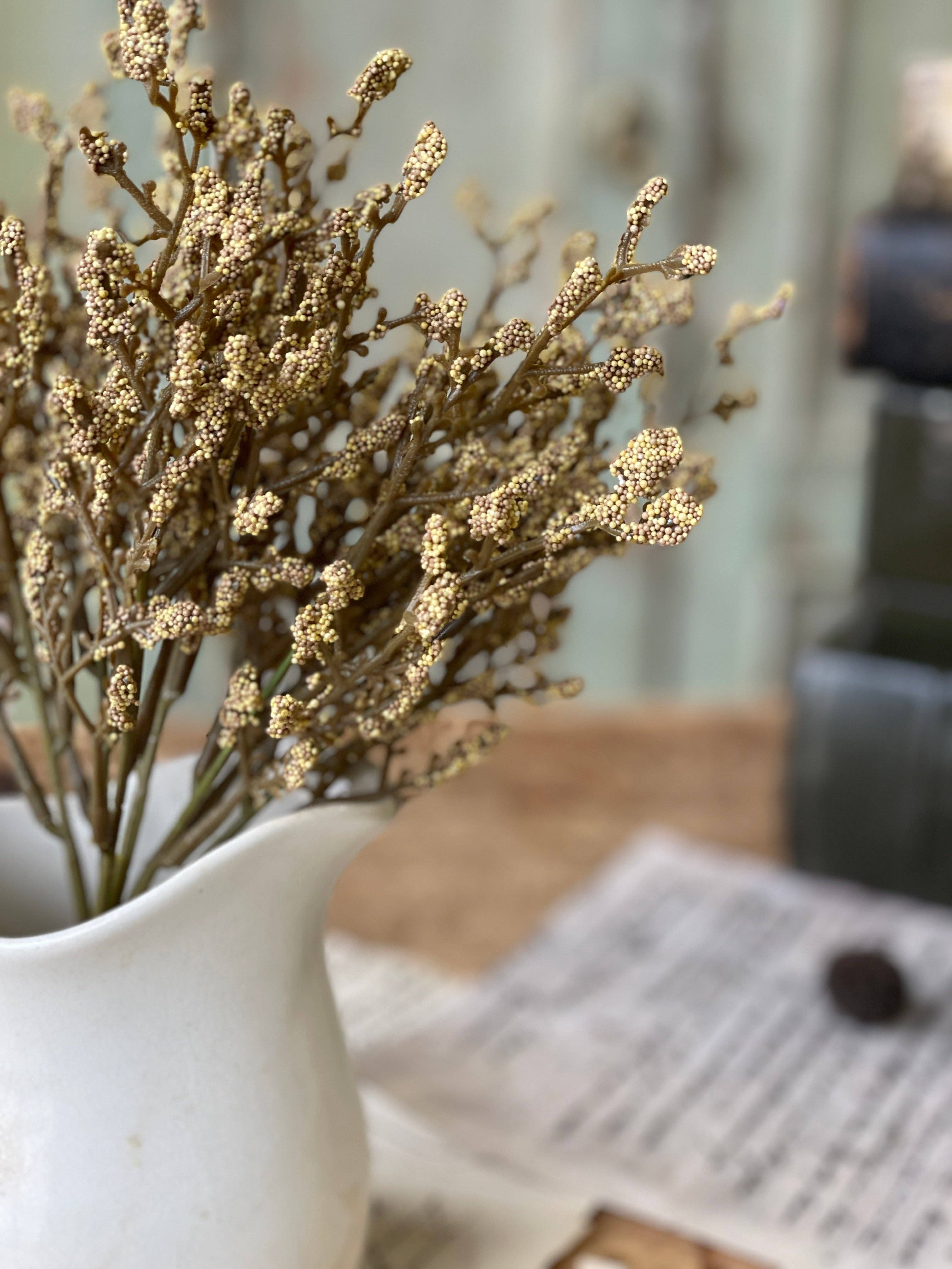 Refinery 86 Home Decor - Wholesale Artificial Flowers - 11” Fall Array Bush - Flax1