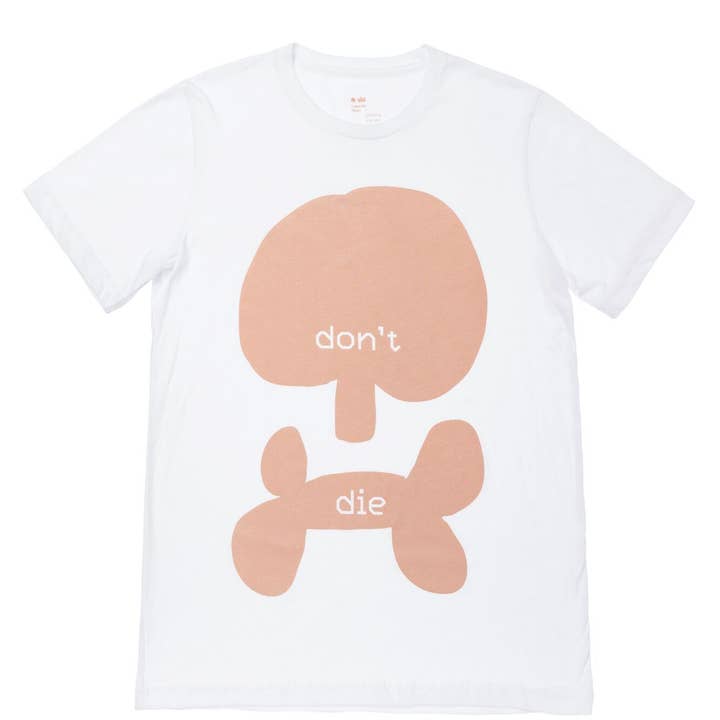 Camiseta «Don't Die», diseño de calavera, color blanco para venta al por mayor de OMAMImini