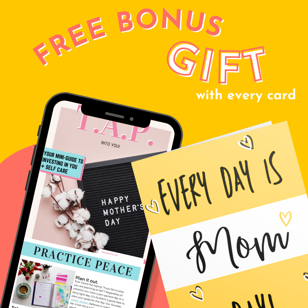 Hustle & Hope - Wholesale Mother's Day Card - Every Day is Mom Day - Mother's Day Card2