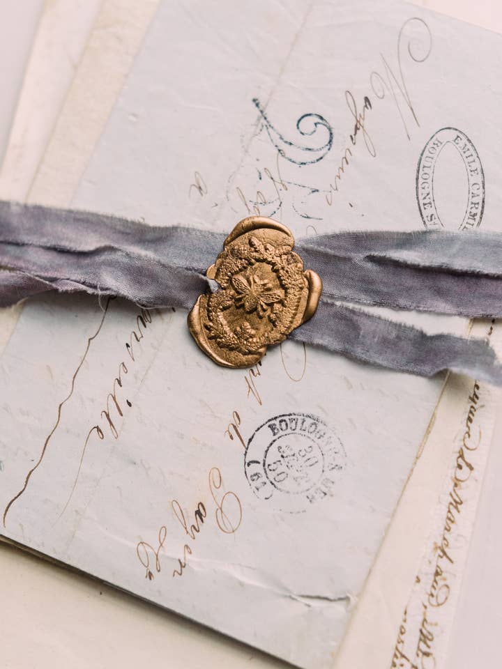 Gardenia Wax Seal Stamp for wholesale by Signora e Mare