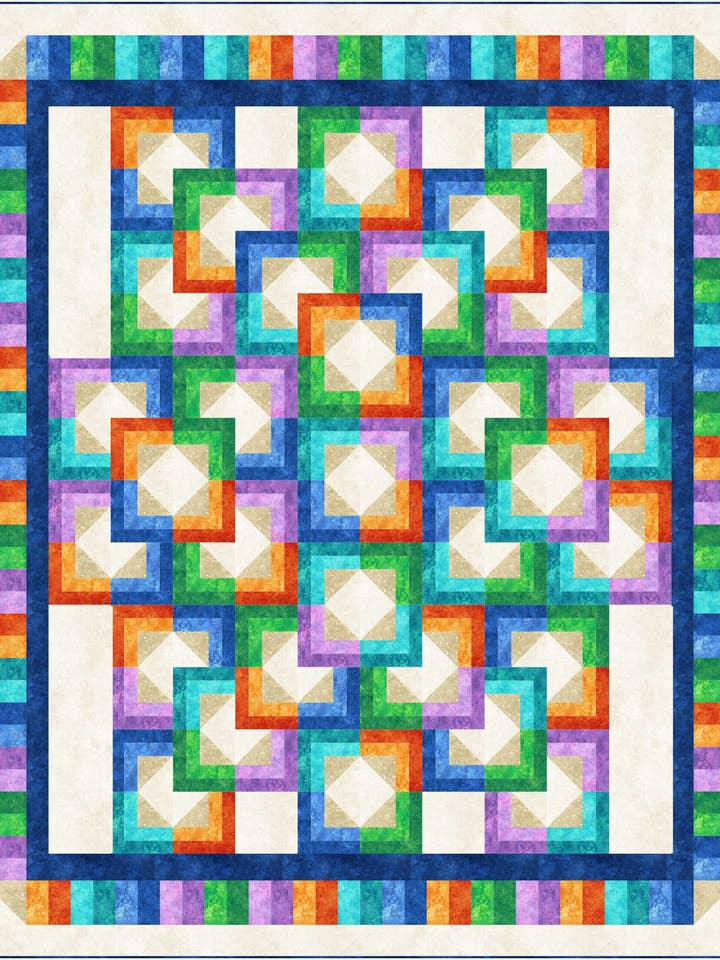 Mahjong dekbedpatroon in koningsformaat voor wholesale door PhoebeMoon Designs