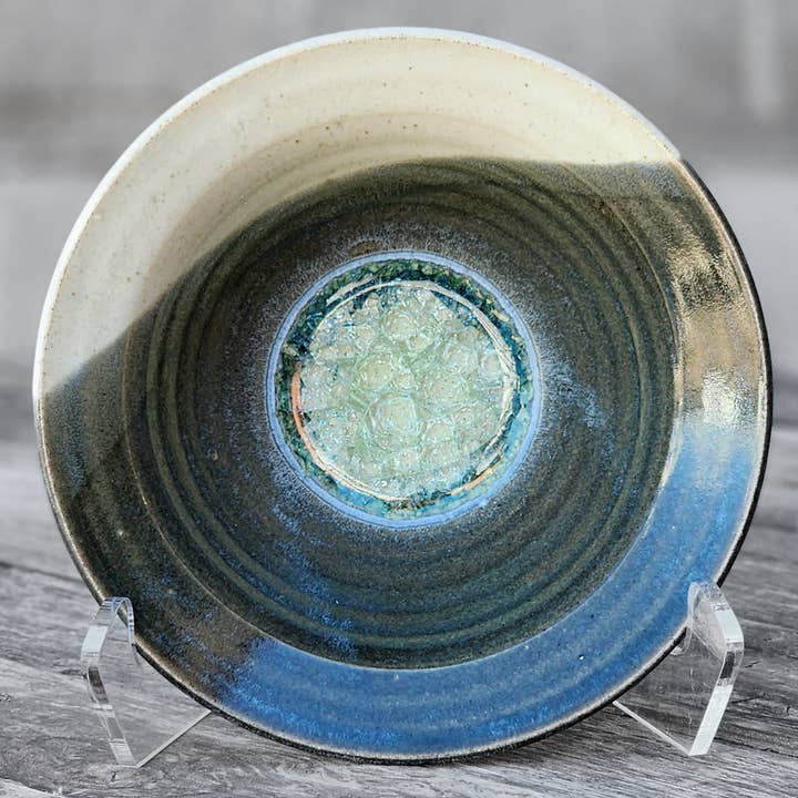 Dock 6 Pottery - Wholesale Decorative Plate/Dish/Bowl - Flared Rim Bowl -Made to Order- Fused Glass Ceramic Pottery8