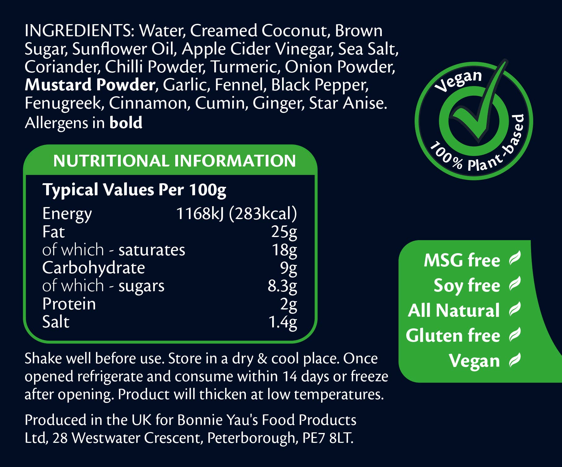 Yau's – wholesale Sauce – Yau's Hot Chinese Curry Sauce 300g4