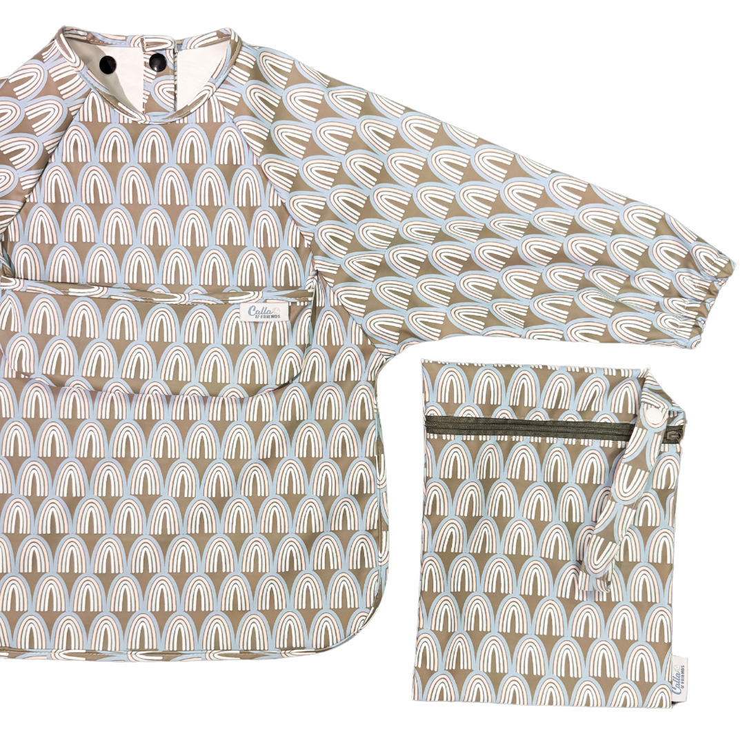 Calla & Friends - Vendita all'ingrosso Bavaglino - Neonati - Il Bavaglino a Maniche Lunghe Grayson - Arcobaleno1