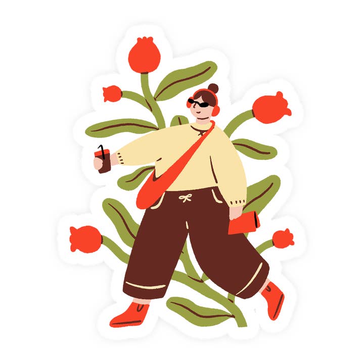 Vibing Sticker for wholesale by Laura Supnik