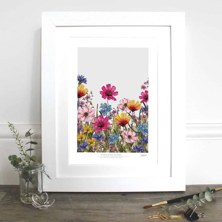 Wildflower Blooms 12x16" Fine Art Print for wholesale by Toasted Crumpet