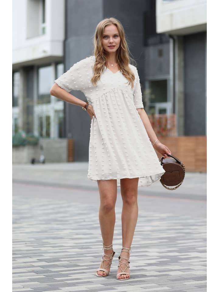 42POPS - Wholesale Dress – Women's - `.Swiss Dot Babydoll Dress Collection26