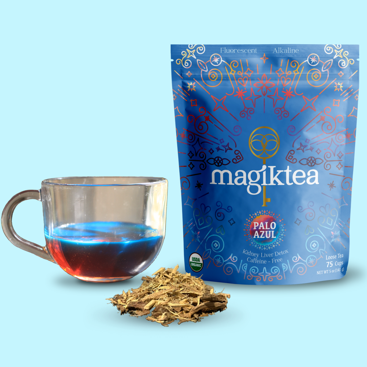 Magiktea - Vente Thé en vrac - Palo Azul - Thé en vrac - 5 oz (75 tasses) - USDA Organic9