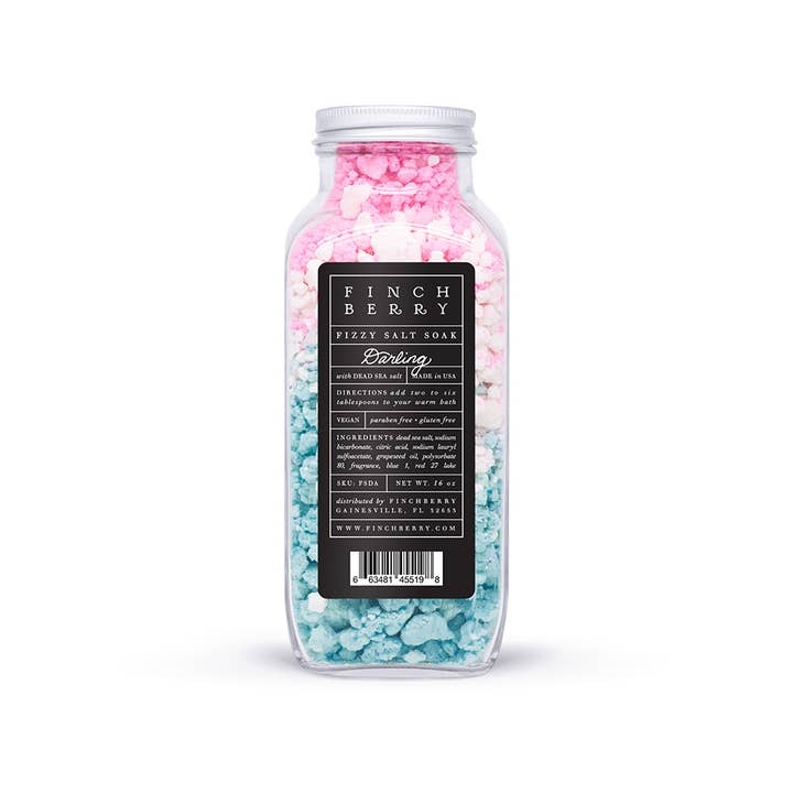 FinchBerry - Wholesale Bath Salts - Darling Relaxing and Softening Fizzy Salt Bath Soak1