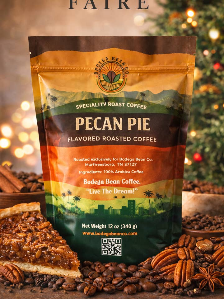 Pecan Pie - Flavored Roasted Coffee for wholesale by Bodéga Bean Co.