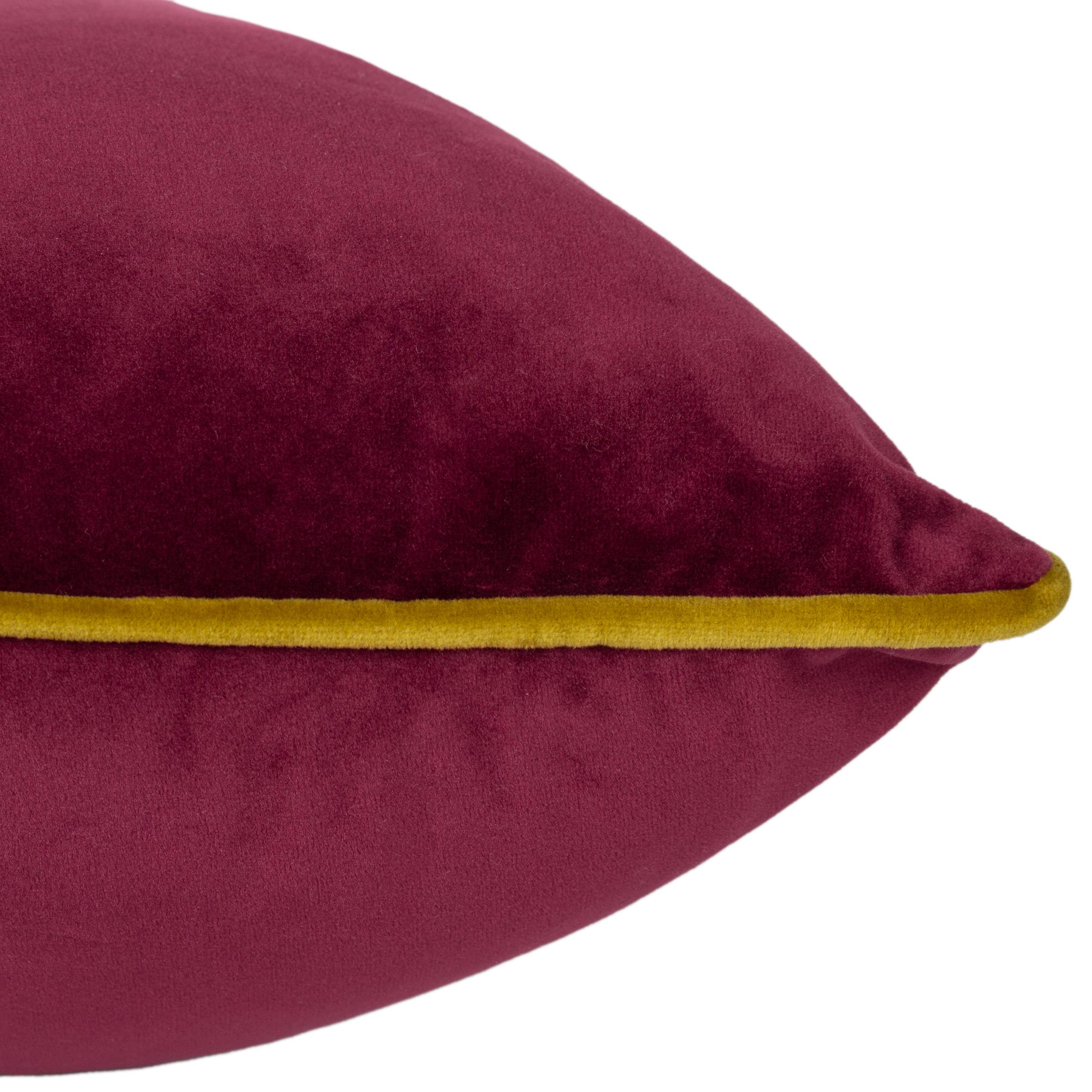 Maroon Moss Meridian Velvet Cushion Maroon/Moss for wholesale on Faire3