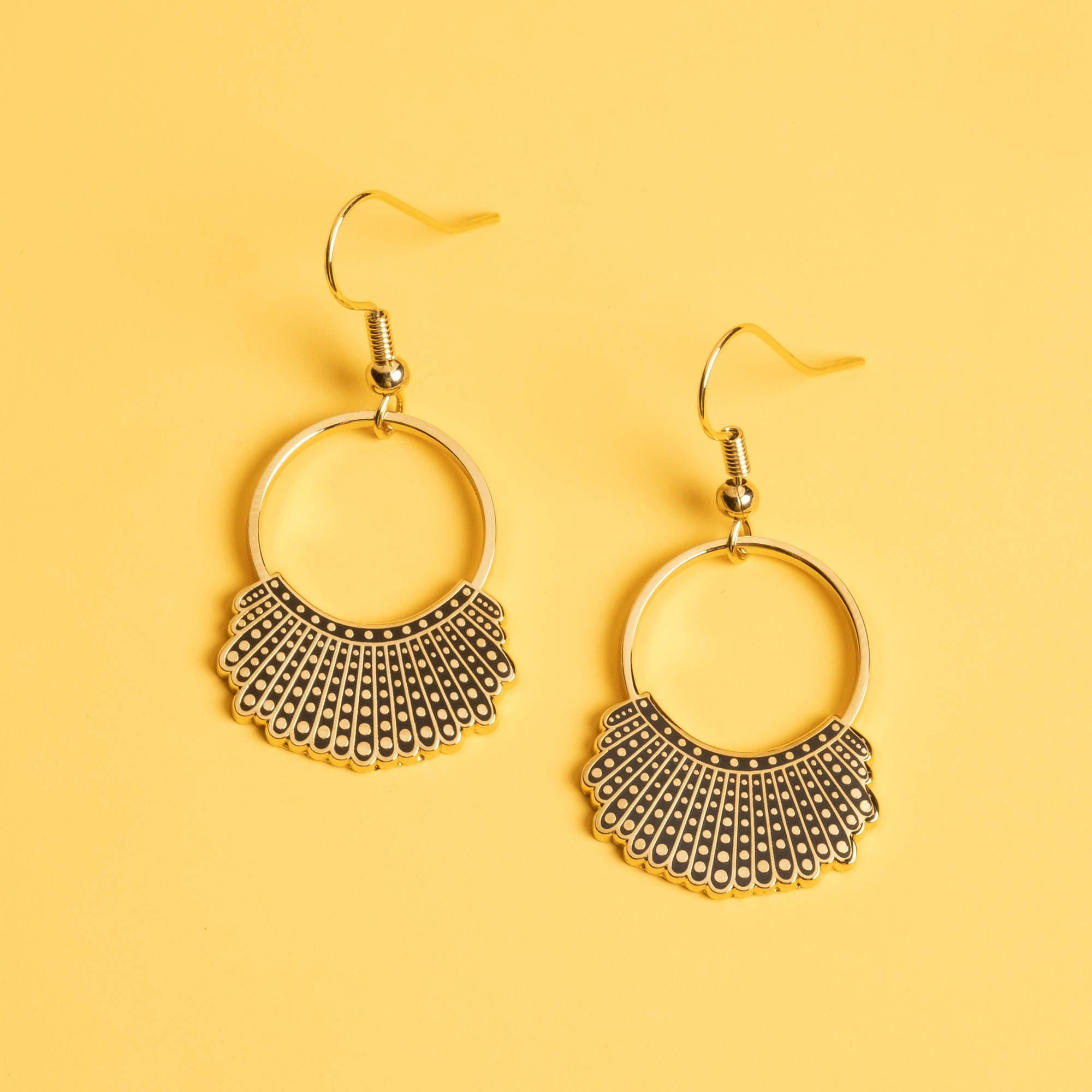 Dissent Pins - Wholesale Dangle Earrings - Dissent Collar Hook and Hoop Earrings3