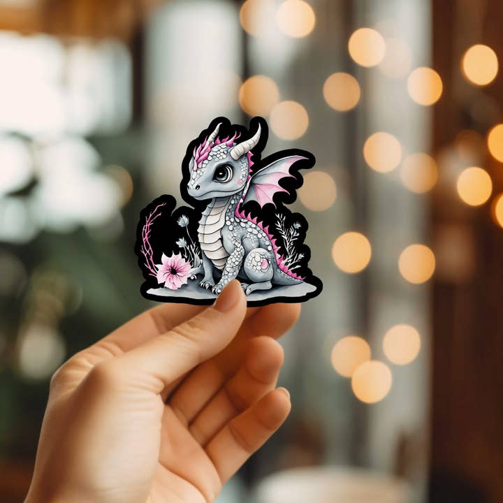 Mystical Monkey Toes - Wholesale Sticker - Super Cute Dragon Vinyl Sticker