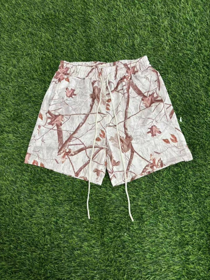 Rosa Clothing - Wholesale Shorts - Women's - Essential woodland tree camo workout shorts - 4 colors3