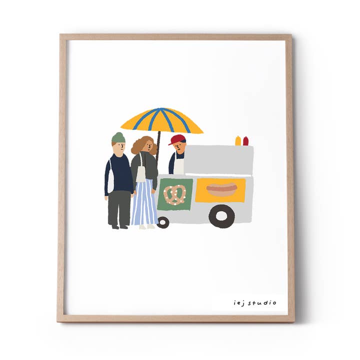 iej studio – Großhandel Kunstdruck – NYC Poster Druck - 8x10 New York City Imbisswagen Wandkunst