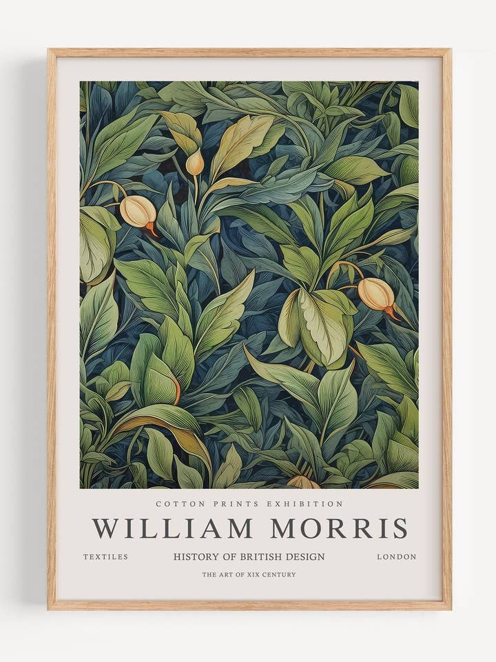 William Morris Fruta de Physalis I53-101 para venta al por mayor de Peardrop Prints