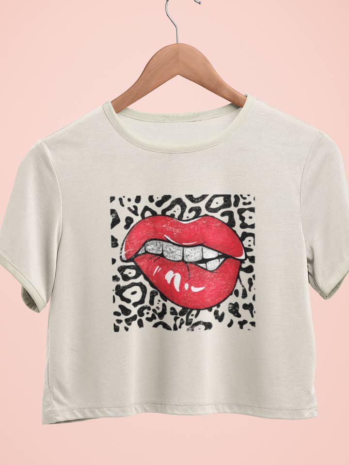 Leopard Lips Graphic Tee for wholesale by NG Creative