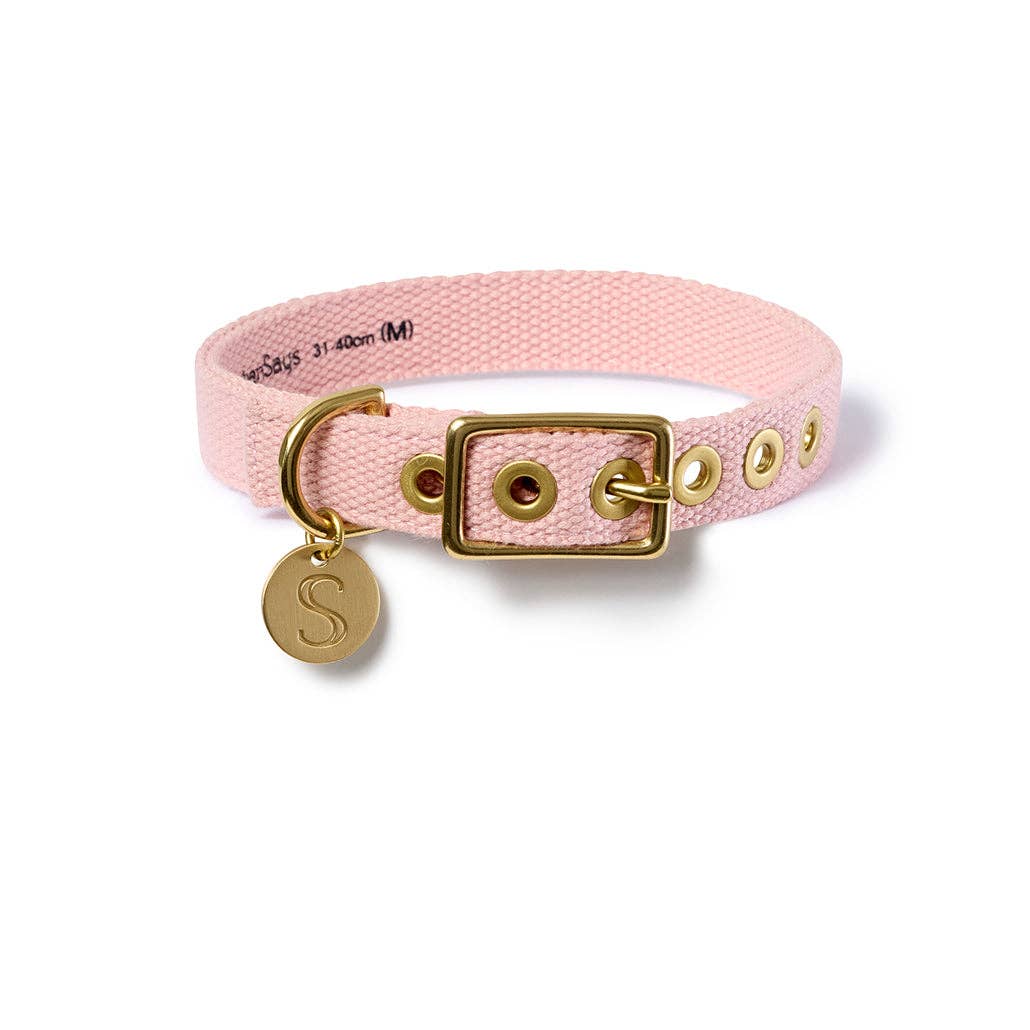 Sebastian Says - Wholesale Pet collar – Dog - Webbing Collar - Soft Pink