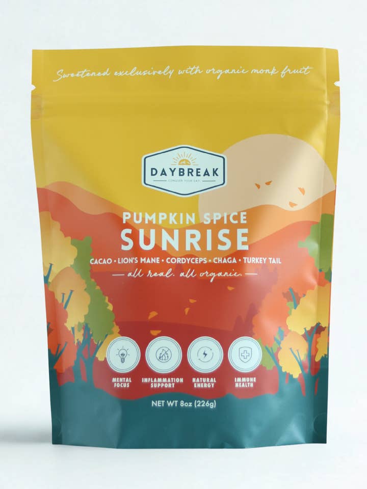 Pumpkin Spice Sunrise for wholesale by Daybreak Cacao