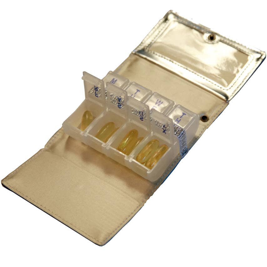 RE-FOCUS THE CREATIVE OFFICE - Wholesale Pill Organizer - Weekly Pill Box Organizer, 8 Compartments, Portable3